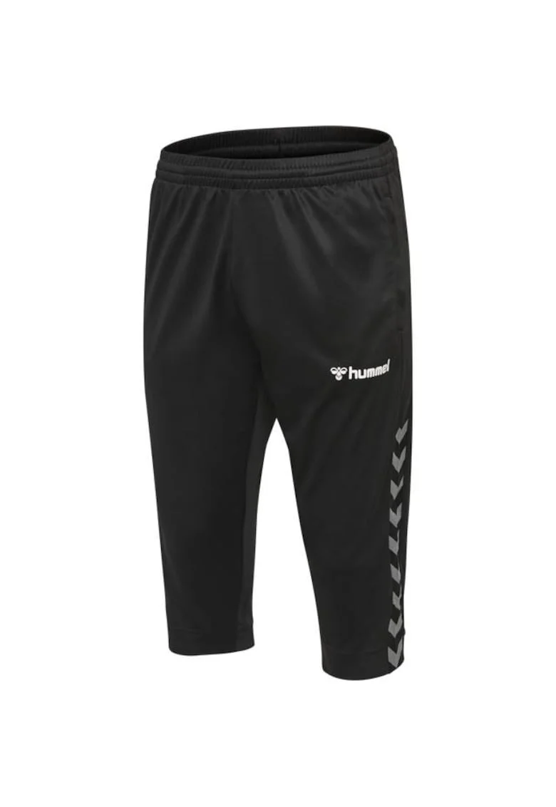 Pantaloni sport 3/4 baieti,  poliester, negru, 176cm