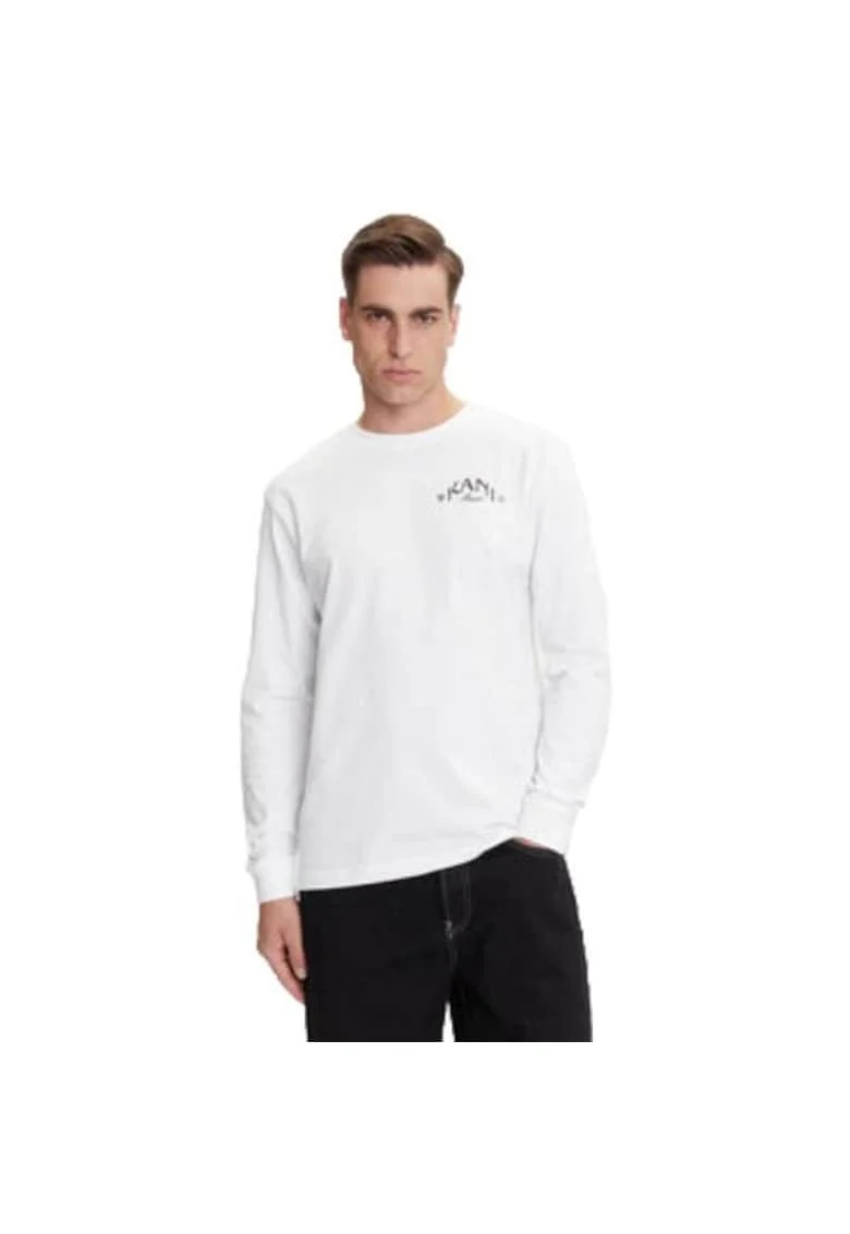 Bluza sport barbati,  bumbac, alb,