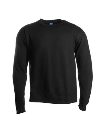 Bluza sport barbati,  Bumbac/Poliester, Negru,