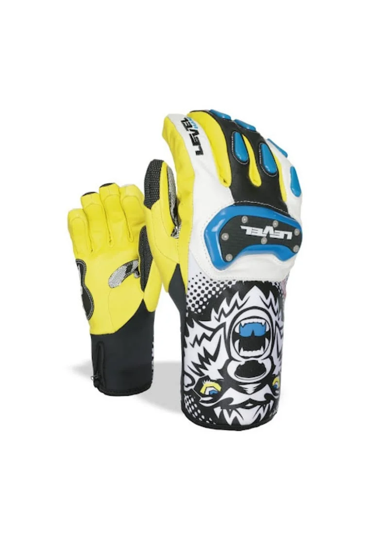 Manusi ski pentru barbati,  Race Speed, Multicolor, Piele naturala/Poliester, S/M
