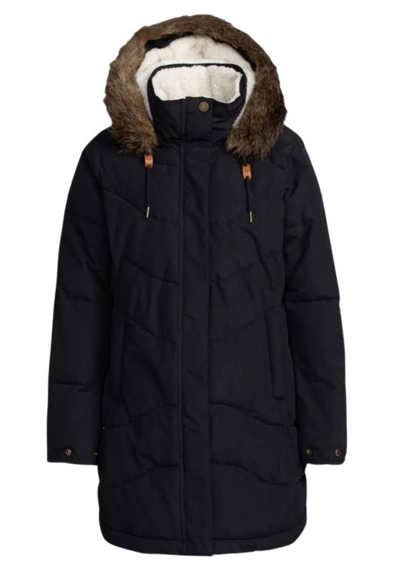 Jacheta parka dama  Ellie, neagra, impermeabila, respirabila, 100% poliester