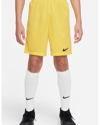 Pantaloni scurti cu tehnologie Dri-FIT pentru fotbal Park III, Negru/Galben