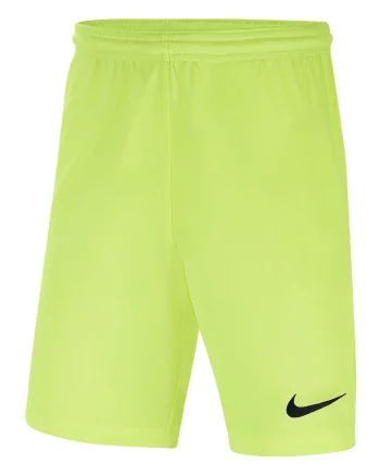 Pantaloni scurti cu tehnologie Dri-FIT pentru fotbal Park III, Verde neon