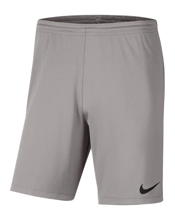 Pantaloni scurti cu tehnologie Dri-FIT pentru fotbal Park III, Negru/Gri