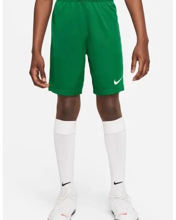 Pantaloni scurti cu tehnologie Dri-FIT pentru fotbal Park III, Alb/Verde