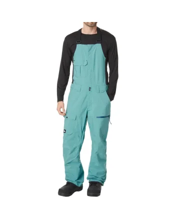 Pantaloni sport  albastru, 100% poliester, impermeabili, pentru iarna, set cu bavete utilitare