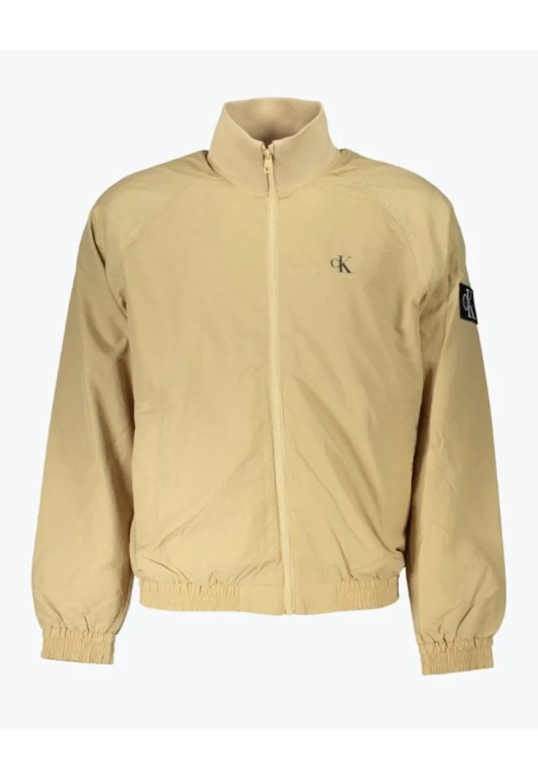 Jacheta barbati Harrington cu croiala Regular Fit si logo bej, Bej