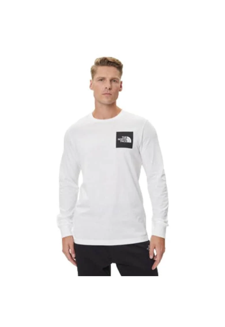 Bluza sport barbati,  bumbac/poliester, alb/negru