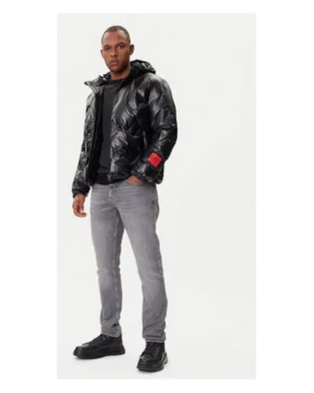 Geaca de iarna barbati, Emporio Armani  negru, 100% poliuretan