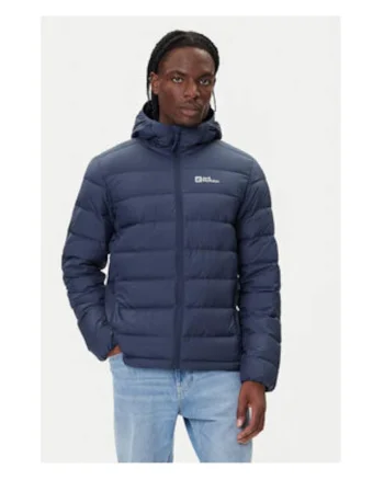 Geaca puf Barbati,  Bleumarin, 100% poliester reciclat