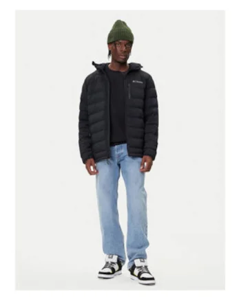Geaca de puf barbati,  neagra, 86% nailon, 14% elastan,