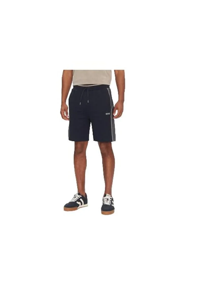 Pantaloni sport barbati,  bumbac/poliester, bleumarin