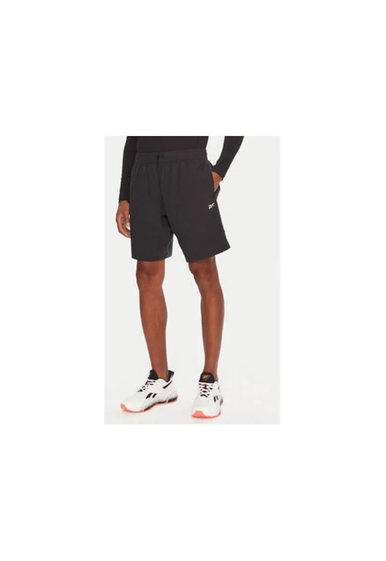 Pantaloni sport barbati,  scurti, poliester, negru