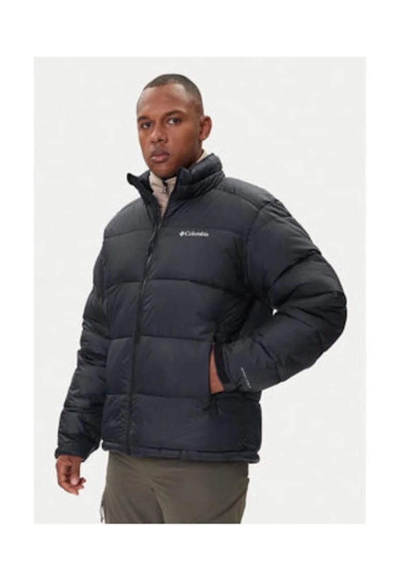 Geaca de iarna barbati,  neagra, 100% poliester reciclat