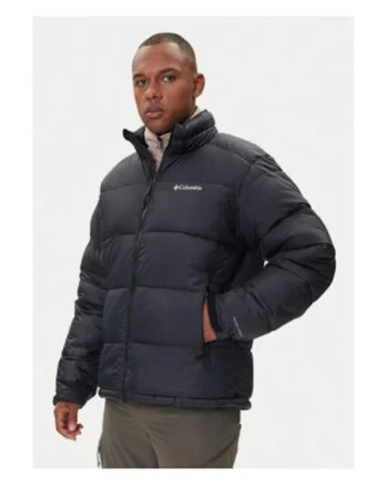 Geaca de iarna barbati,  neagra, 100% poliester reciclat