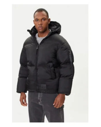 Geaca de iarna barbati,  neagra, 100% poliamida,