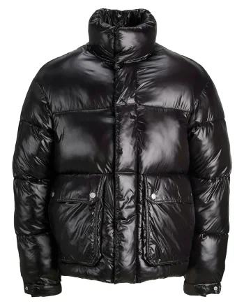 Geaca de iarna barbati, Jack Jones, neagra, 100% nailon