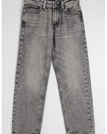 Blugi drepti Chris Original, Negru/Gri inchis