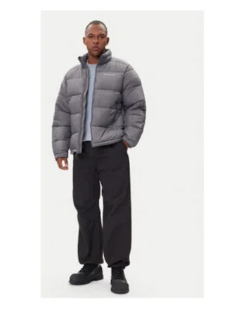 Geaca de iarna barbati,  gri, 100% poliester reciclat,