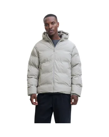 Geaca JACK &JONES Soho Puffer Hood Sn 51559, Gri deschis