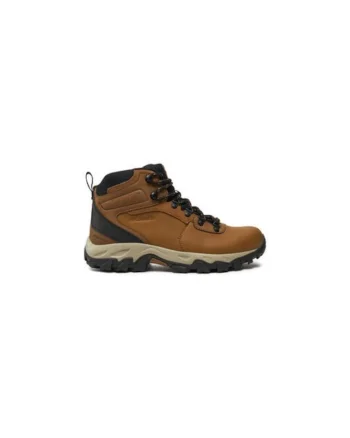 Bocanci trekking barbati  303977733, Piele naturala, Maro, Maro