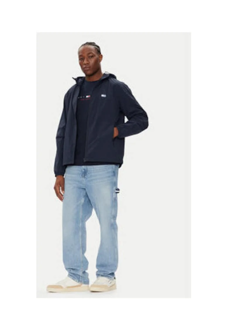 Jacheta de vant barbati,  bleumarin, 100% nailon reciclat
