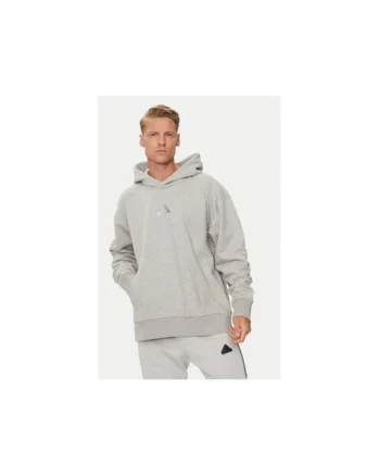 Hanorac sport barbati,  gri, 70% bumbac, 30% poliester reciclat