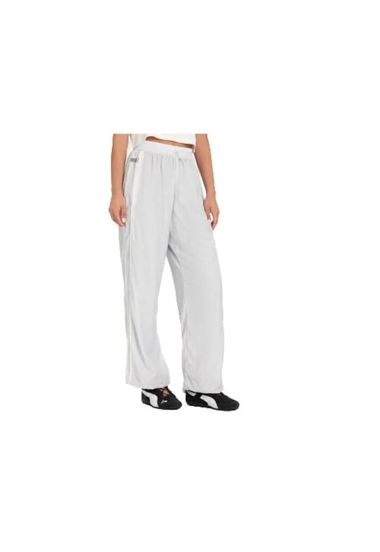 Pantaloni sport dama,  Argintiu, Nylon,