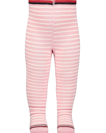 Dres din amestec de bumbac cu model in dungi, Roz pal