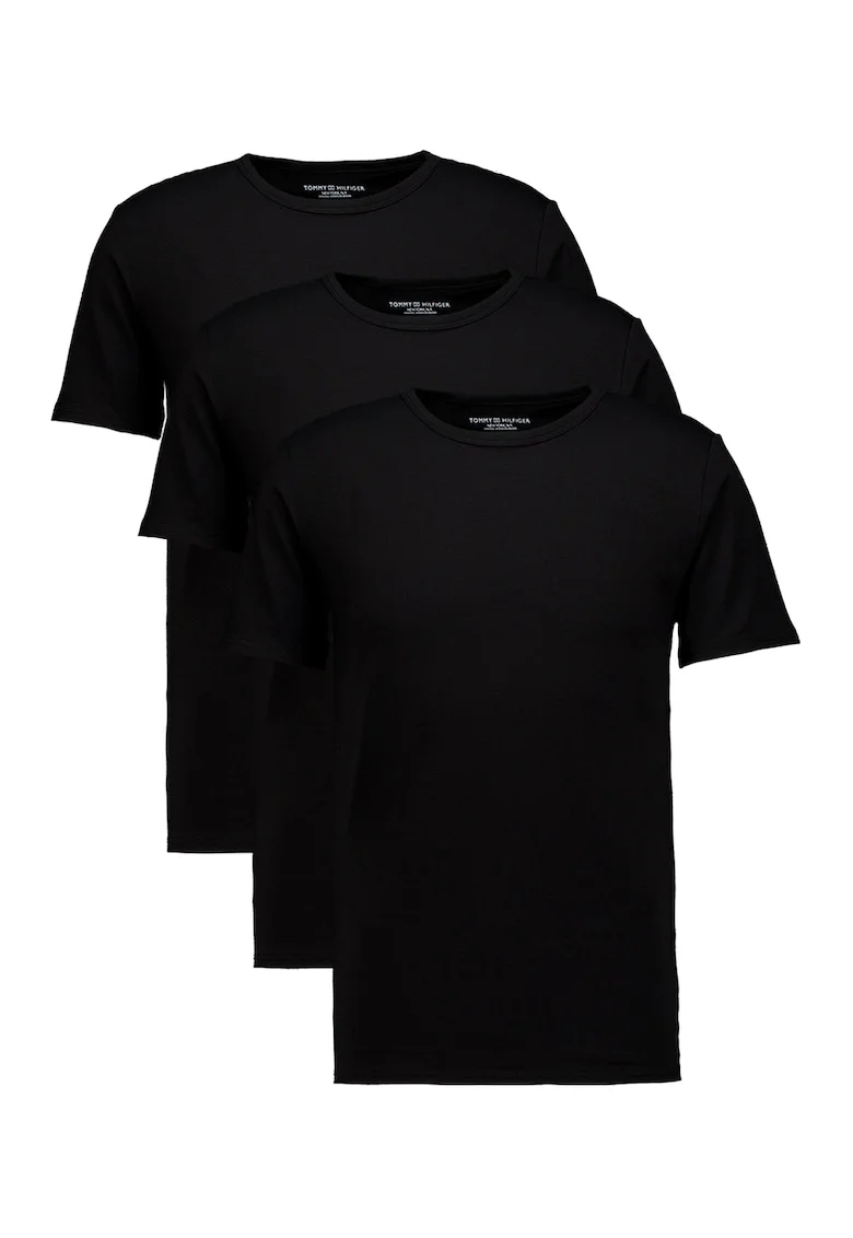 Set de tricouri de casa din amestec de bumbac - 3 piese, Negru