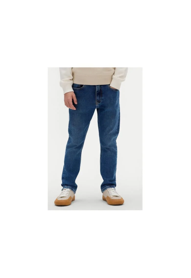 Pantaloni copii,  albastru, bumbac/elastan, 14 ani