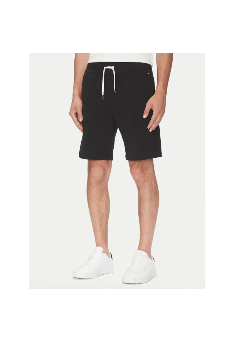 Pantaloni scurti Barbati,  Negru, 57% bumbac organic,38% bumbac, 5% elastan