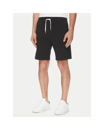 Pantaloni scurti Barbati,  Negru, 57% bumbac organic,38% bumbac, 5% elastan