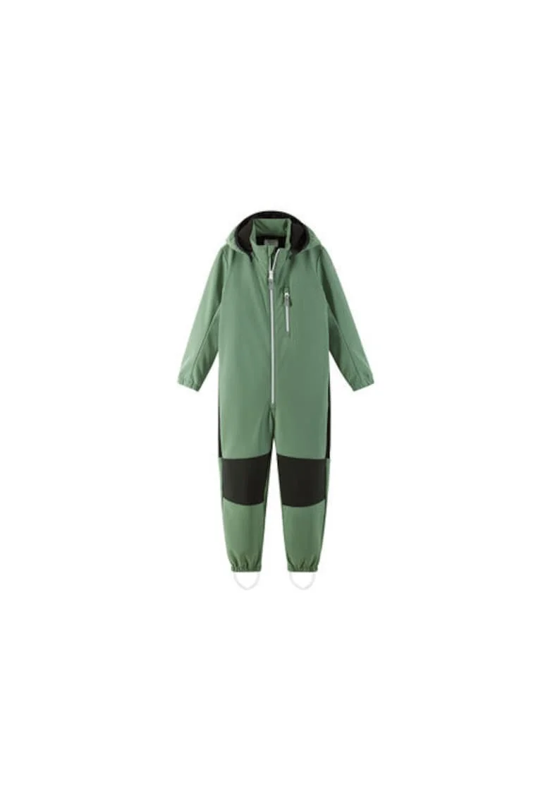 Salopeta pentru copii,  unisex, verde, poliester/elastan