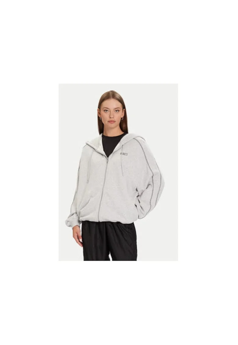 Hanorac sport dama,  gri, bumbac,