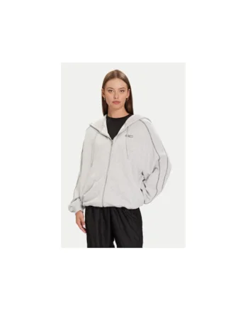 Hanorac sport dama,  gri, bumbac,
