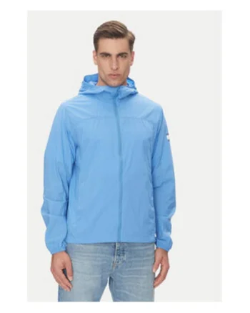 Geaca de tranzitie barbati,  albastru, 100% nailon reciclat