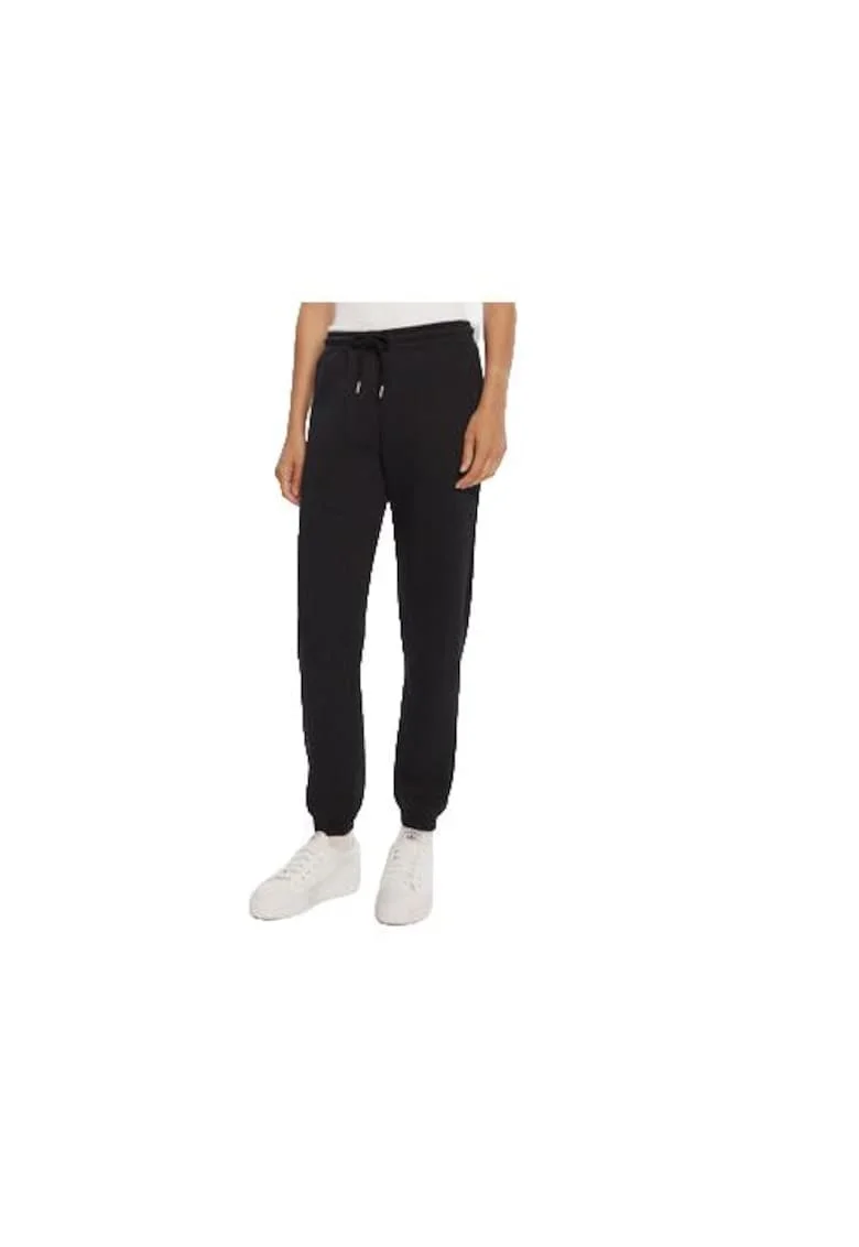 Pantaloni sport dama,  negru, bumbac 60%, poliester 40%