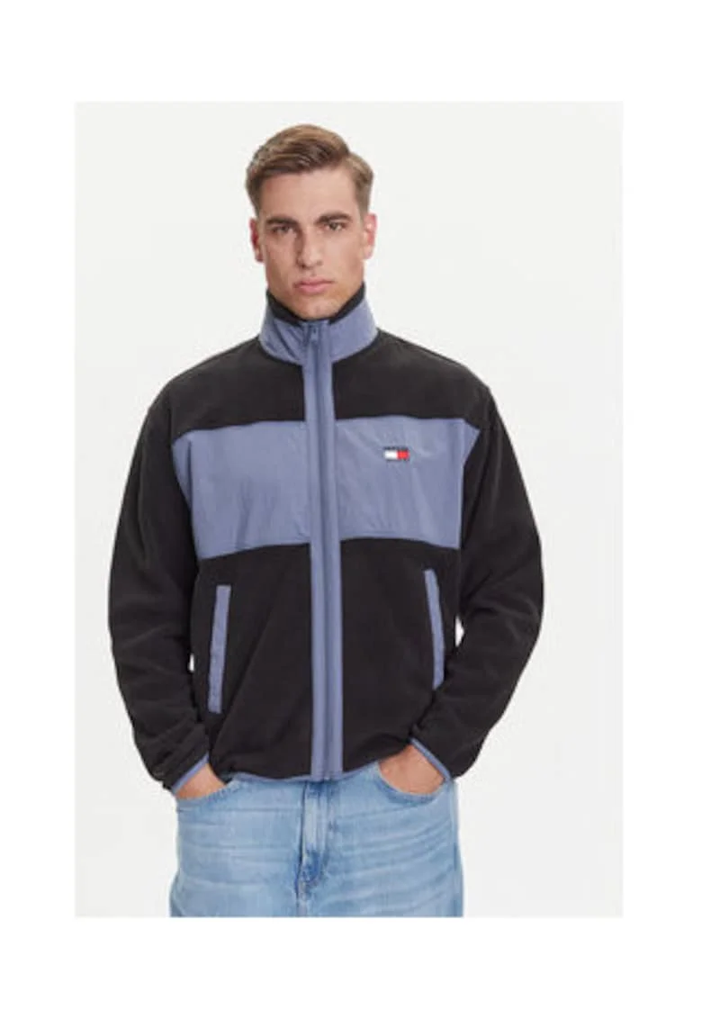 Geaca barbati,  neagra, 100% poliester reciclat