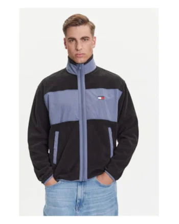 Geaca barbati,  neagra, 100% poliester reciclat