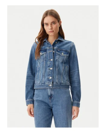 Geaca de blugi Dama,  Albastru, 69% bumbac, 30% bumbac reciclat, 1% elastan