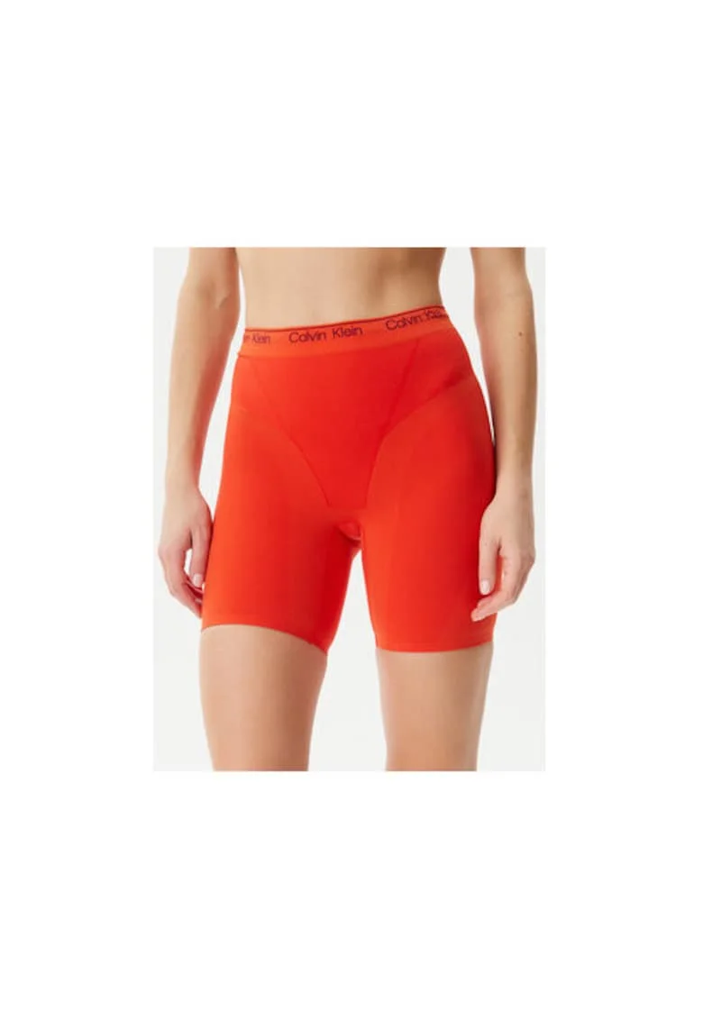 Pantaloni scurti sport dama,  portocaliu, elastan/poliamida/bumbac/poliester, Portocaliu