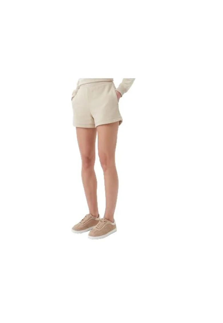 Pantaloni sport dama,  bej, 80% bumbac, 20% bumbac reciclat,
