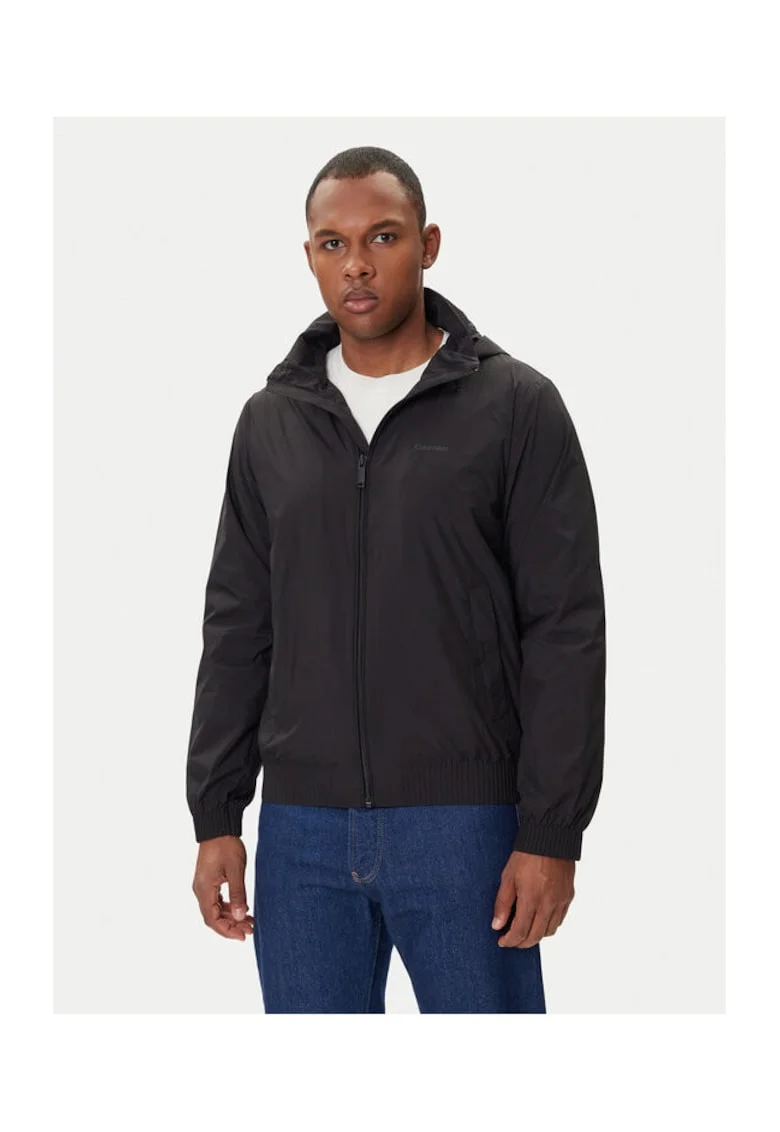 Geaca de tranzitie,  neagra, 100% poliester