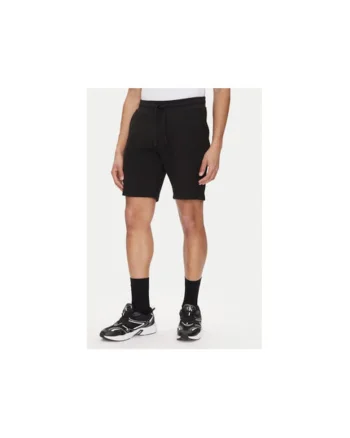 Pantaloni scurti sport barbati,  Negru, bumbac organic/poliester, Negru