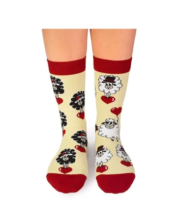 Sosete bumbac Arty Socks Oita Indragostita Ecru