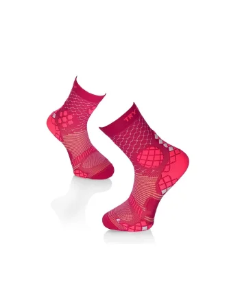 Sosete compresive pentru alergat Dark Pink