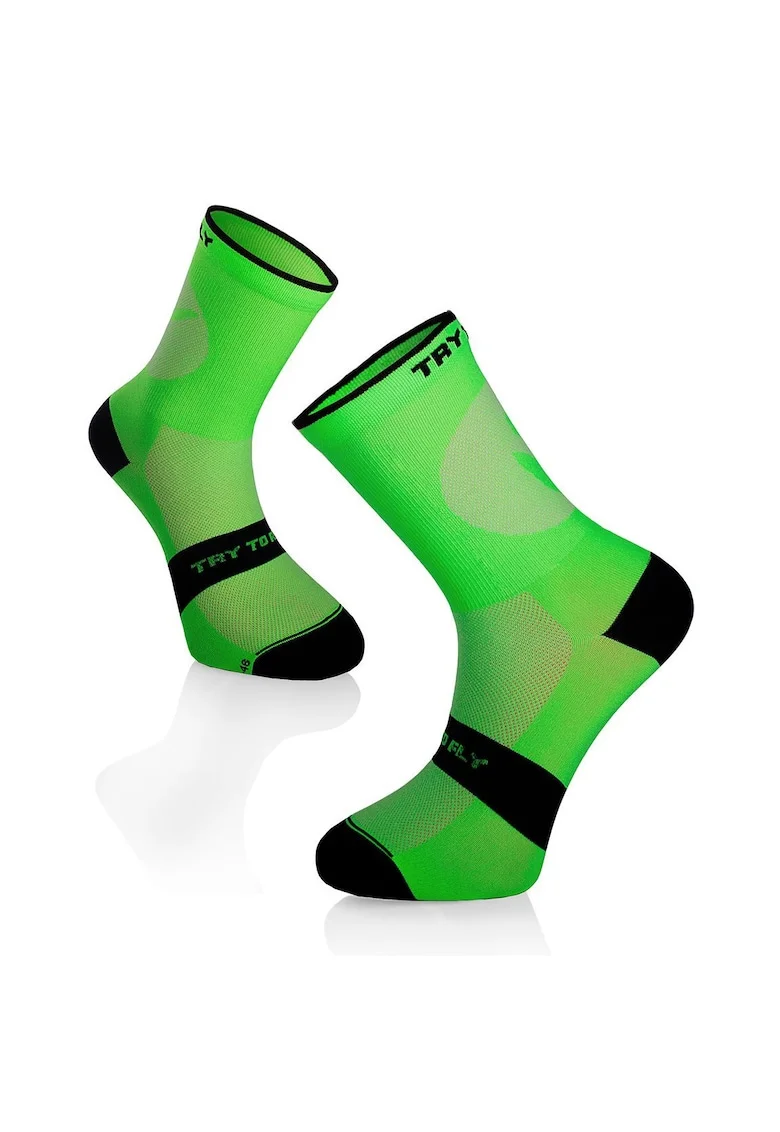 Sosete pentru ciclism CYCLING LIGHT SOCKS Verde Fluo