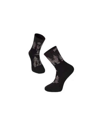 Sosete de drumetie din lana merino Capricorn Alpin, Gridwqfxzg, Negru
