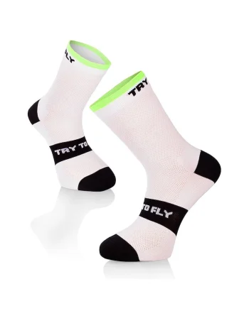 Sosete pentru ciclism SOSETI DE CICLISME Meryl® Skinlife Alb-Negru